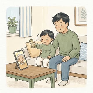 Show and Tell Call illustration
