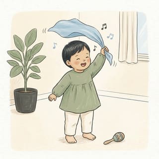 Singing Scarf Wave illustration