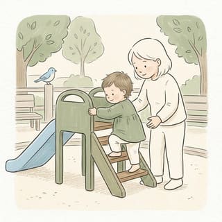 Up to the Slide illustration