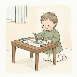 Snapped Crayons illustration