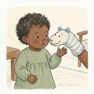 Sock Puppet Hush illustration