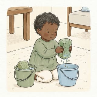 Sponge Squeeze Bucket Transfer illustration