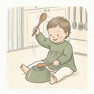 Spoon Drum Beat illustration