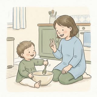Spoons In The Bowl illustration