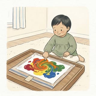 Squish Bag Painting illustration
