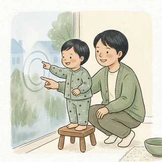 Steamy Window Circles illustration