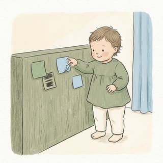 Sticky Note Peel illustration