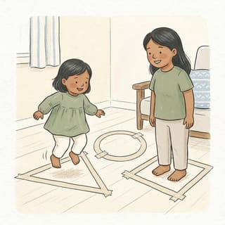 Tape Shape Jump illustration