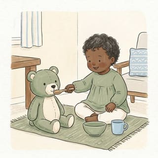 Teddy's Dinner illustration