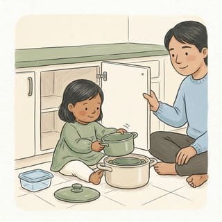 The Pan Cupboard illustration