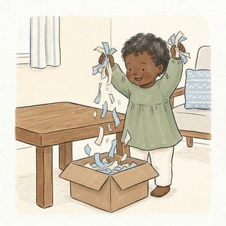 Tissue Paper Rain illustration
