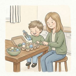 Tongs Colour Sort illustration
