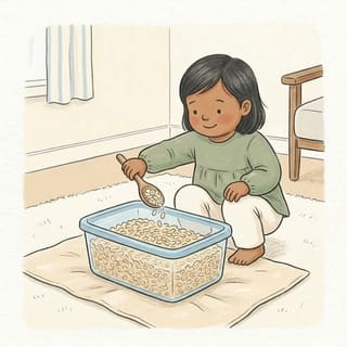 Tub Scoop and Pour illustration