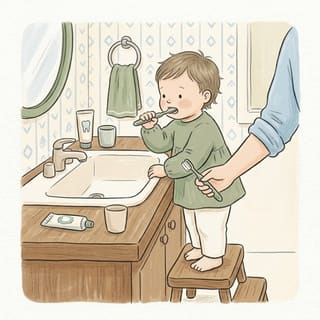 Two Brushes illustration