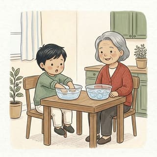 Warm and Cold Hands illustration