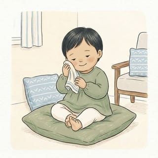 Warm Cloth Face Wipe illustration