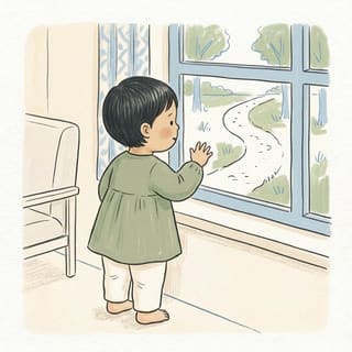 Wave From the Window illustration