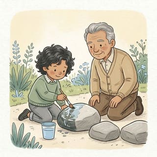 Wet and Dry Stones illustration