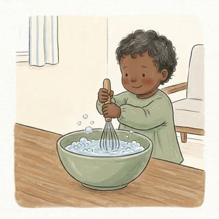 Whisk Air Bubbles illustration
