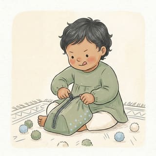 Zipper Pull Practice illustration